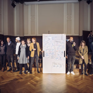 BigBoard auf der Bühne mit Künstlern bei Musikbewegt Foto